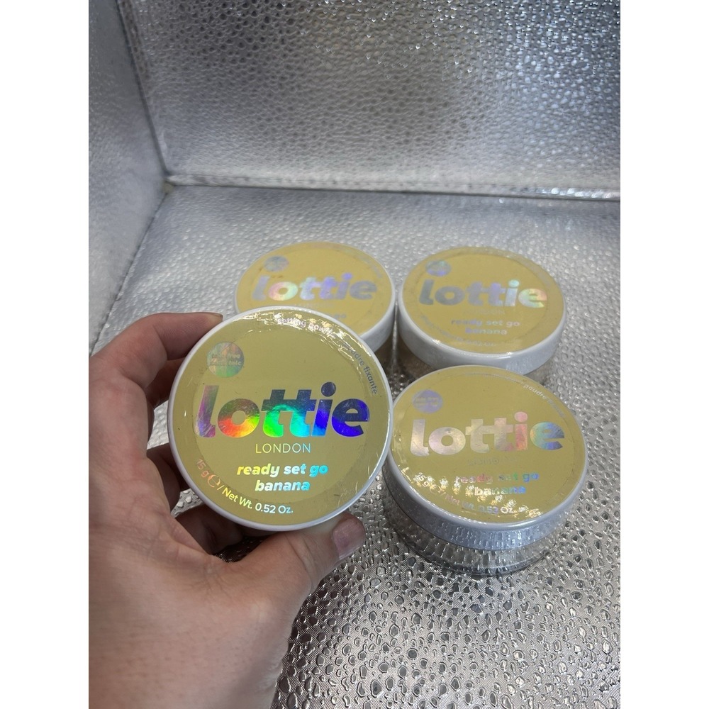 4pc Lottie London Ready Set! Go in Banana Setting Powder infused W/Hyaluronic